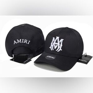 AMIRI Black and White Logo Cap